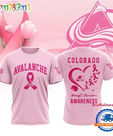 Colorado Avalanche 2025 Nhl Pink Breast Cancer Awareness All Over Print Shirt