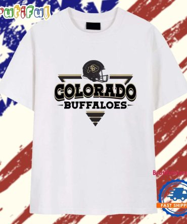 Colorado Buffaloes Football Triangle Helmet T Shirt