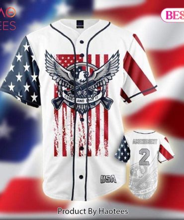 Patriotic Usa Eagle Baseball Jersey - American Flag Design, Perfect For Fans And Collectors