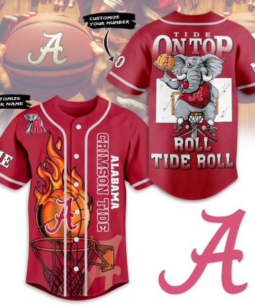 Custom Alabama Crimson Tide Jersey - Personalize Name & Number - Roll Tide Basketball Fan Gear