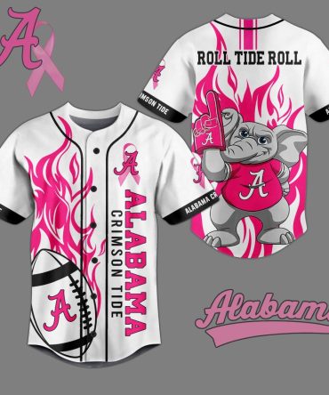 Alabama Crimson Tide Jersey - Pink Ribbon Edition, Show Your Team Spirit With Style!