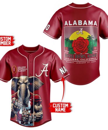 Custom Alabama Rose Bowl Jersey - Personalized Name & Number, Limited Edition 2024