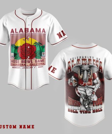 Custom Alabama Rose Bowl Game Jersey – Limited Edition 2024 Crimson Tide Fan Gear