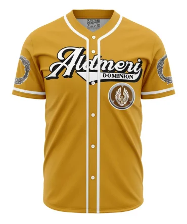 Stylish Gold Baseball Jersey With Unique Embroidery – Perfect For Sports Fans & Collectors