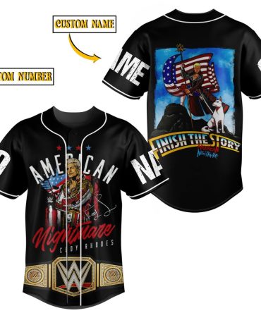 Custom Wwe American Nightmare Jersey - Personalize With Name & Number