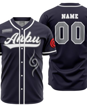 Customizable Anbu Ninja Baseball Jersey - Anime Fan Gift With Unique Design