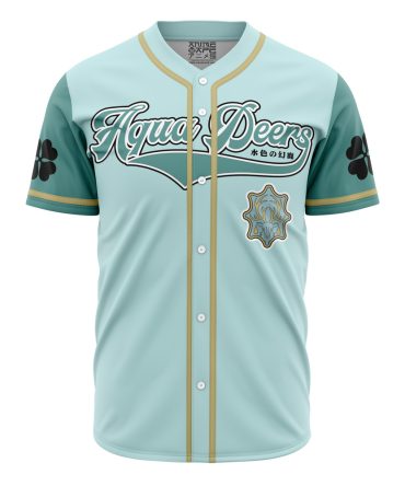 Stylish Aqua Deers Baseball Jersey – Unisex, Breathable Fabric, Perfect For Sports Fans & Anime Lovers!