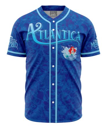Limited Edition Blue Mermaid Baseball Jersey – Dive Into Style With Nautical Vibes!