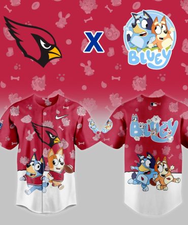 Cardinals X Bluey Kids' Jersey - Fun Sportswear For Young Fans!