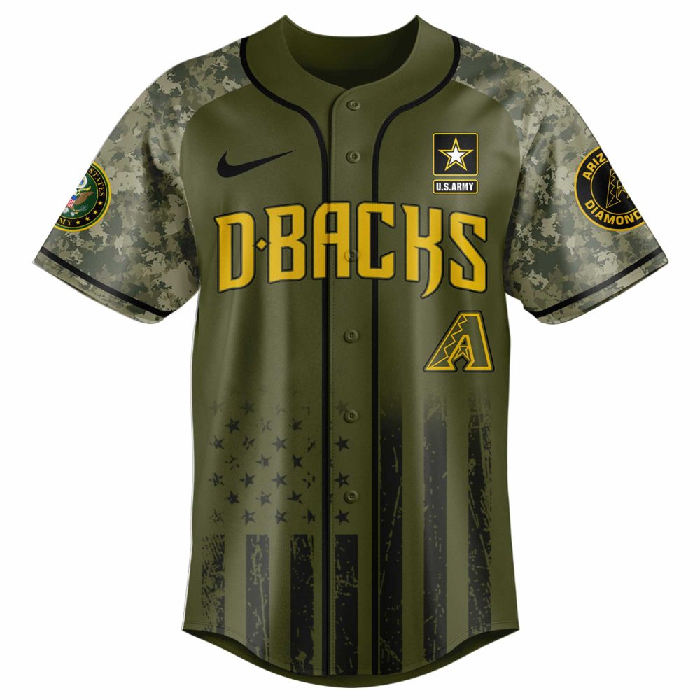 U.S. Army 250Th Anniversary Jersey - Arizona D-Backs Limited Edition Camo - Image 2