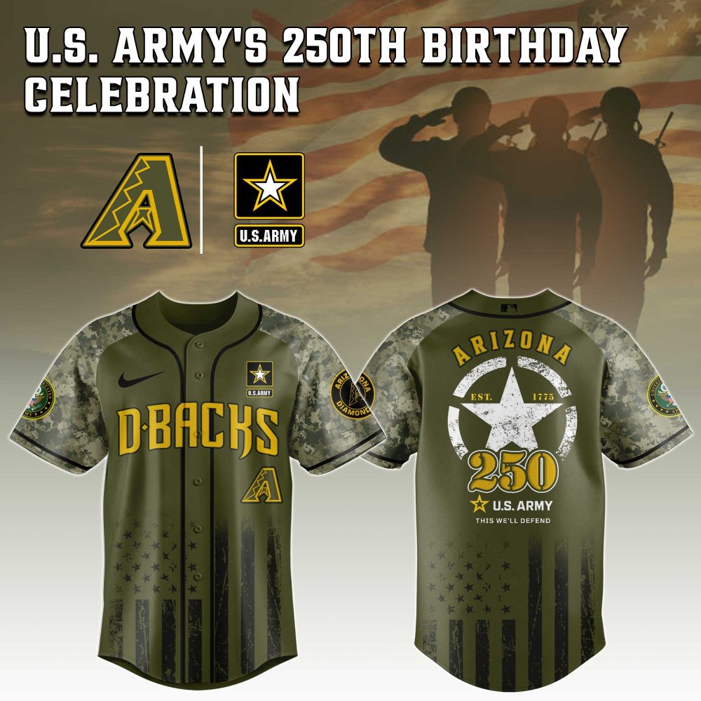 U.S. Army 250Th Anniversary Jersey - Arizona D-Backs Limited Edition Camo