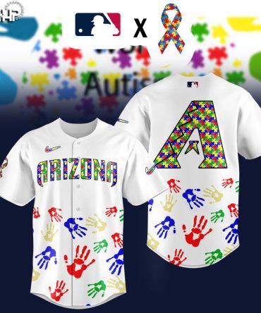 Arizona Autism Awareness Jersey - Limited Edition Mlb Puzzle Design