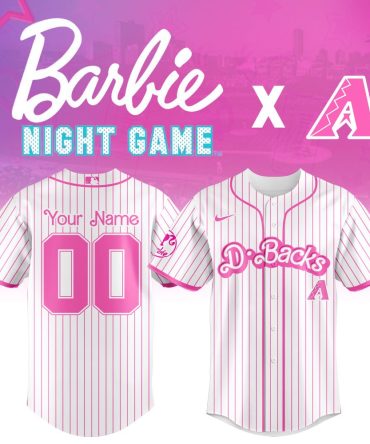 Custom Barbie Night Game Jersey - Pink D-Backs Baseball Shirt - Limited Edition