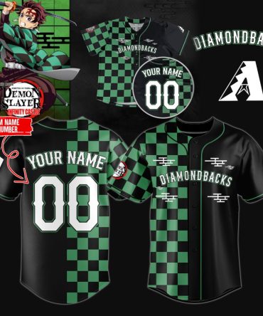 Custom Demon Slayer Baseball Jersey - Personalized Name & Number - Limited Edition Gift