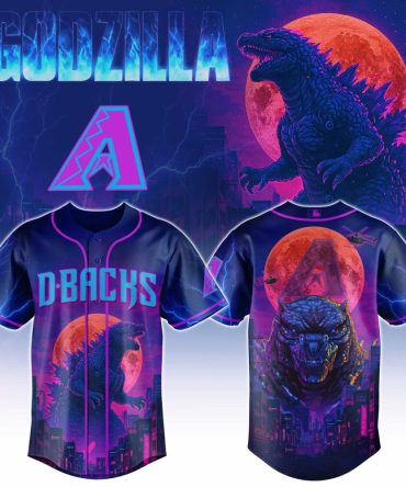 D-Backs Godzilla Themed Baseball Jersey – Vibrant Design, Perfect Gift For Fans!