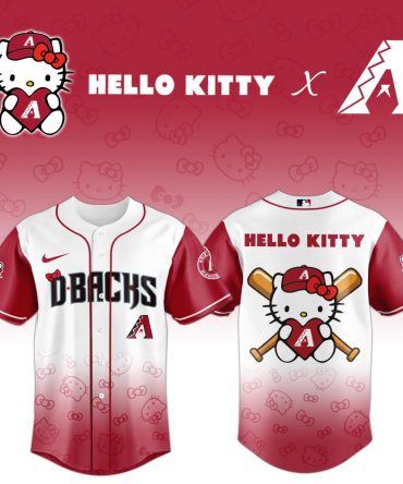 Limited Edition Hello Kitty X D-Backs Baseball Jersey – Perfect Gift For Fans!