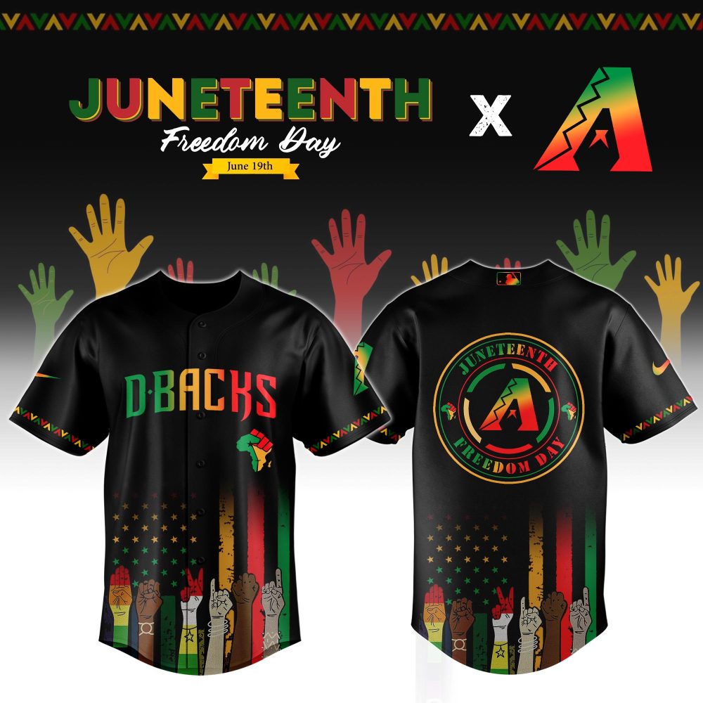 Celebrate Juneteenth With Dbacks Freedom Day Jersey – Vibrant Design & Premium Quality