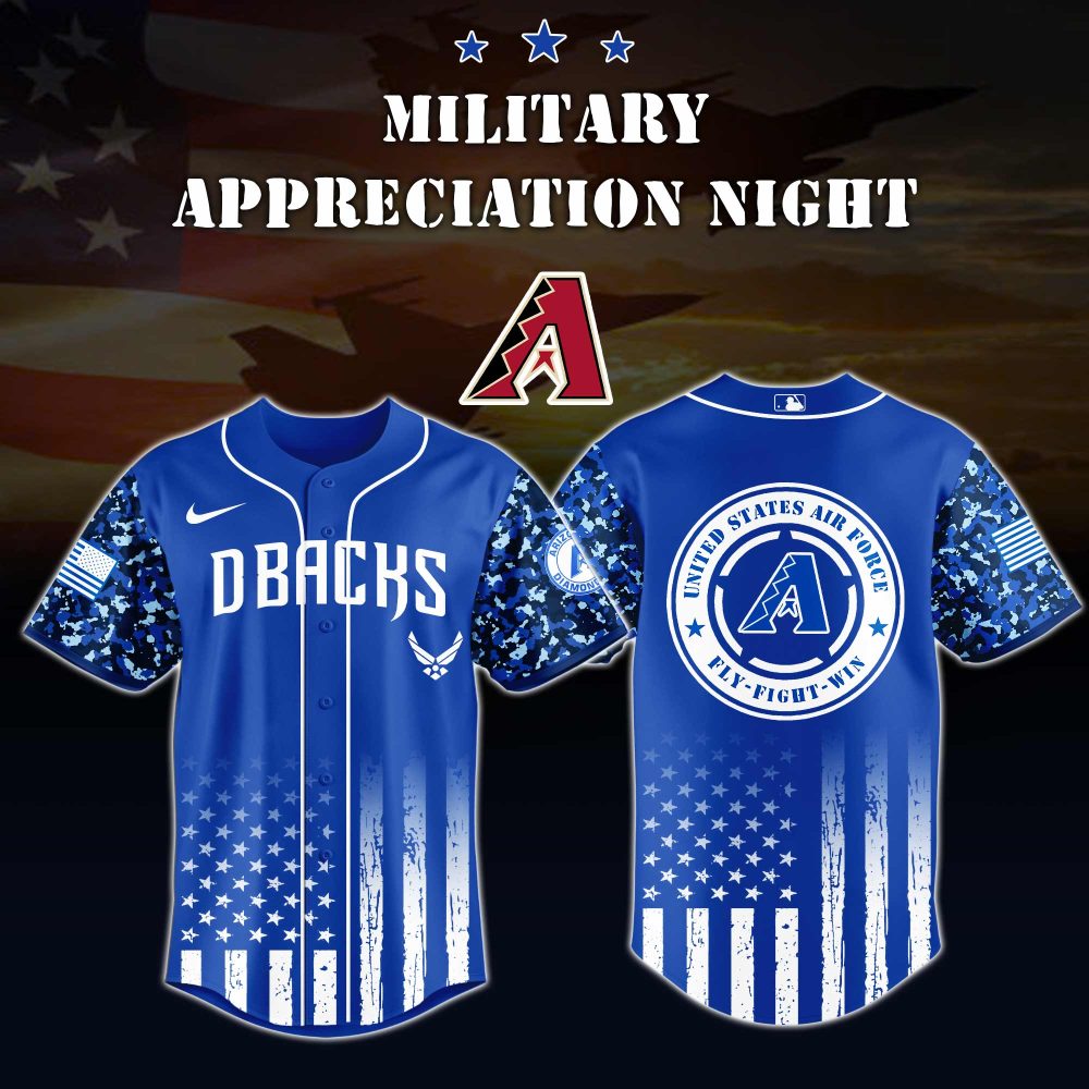 Limited Edition Military Appreciation Night D-Backs Jersey – Honor The Heroes!