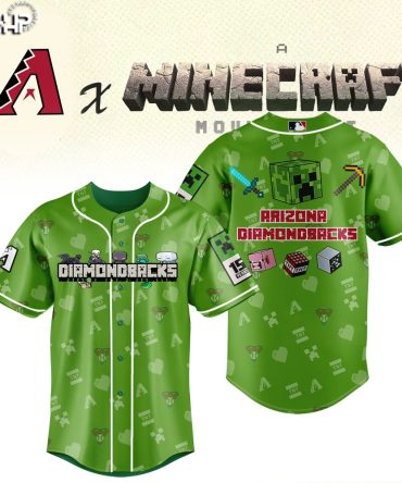 Limited Edition Arizona Diamondbacks X Minecraft Jersey – Unleash Your Game Style!