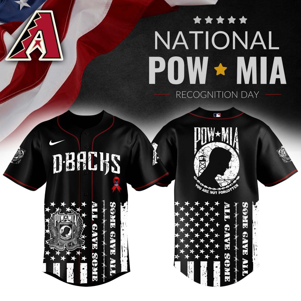 Limited Edition D-Backs Pow*Mia Baseball Jersey - Honor & Style Combined