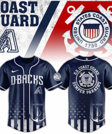 U.S. Coast Guard D-Backs Baseball Jersey - Semper Paratus Design, Limited Edition