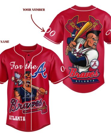 Customizable Braves Baseball Jersey - Personalize With Your Name & Number, Perfect Gift!