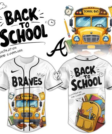 Back To School Braves Jersey - Fun & Stylish School Bus Design For Kids & Teens