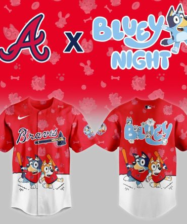 Limited Edition Braves X Bluey Night Jersey – Perfect For Fans & Collectors!