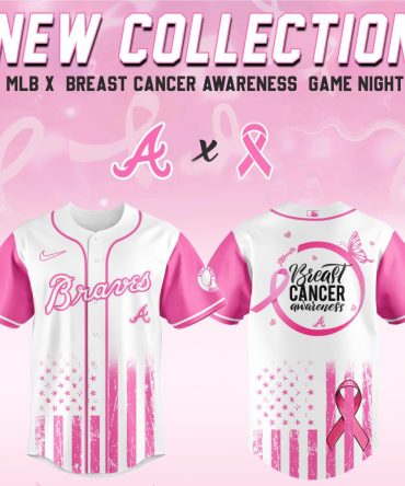 Mlb Braves Pink Jersey - Breast Cancer Awareness Limited Edition