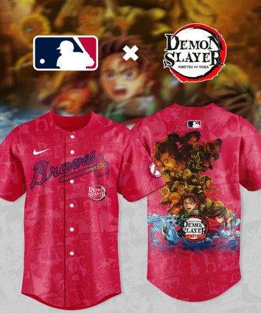 Limited Edition Braves X Demon Slayer Jersey - Official Mlb Anime Collab