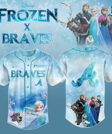 Frozen Braves Baseball Jersey – Limited Edition Disney Collaboration For Fans!