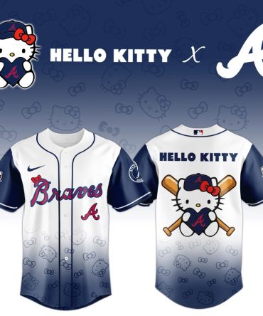 Hello Kitty X Braves Limited Edition Baseball Jersey - Cute & Stylish Fan Apparel