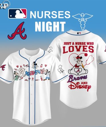Celebrate Nurses Night With Braves & Disney Baseball Jersey – Perfect Gift For Nurse Fans!