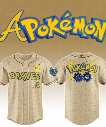 Limited Edition Braves Pokémon Baseball Jersey – Catch 'Em All Style For Fans!