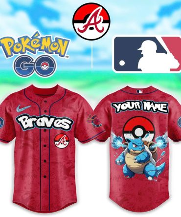 Custom Pokémon Baseball Jersey – Personalize With Your Name, Braves Design!