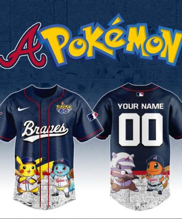 Custom Braves Pokémon Baseball Jersey - Personalized Fan Gear For Pokémon Trainers