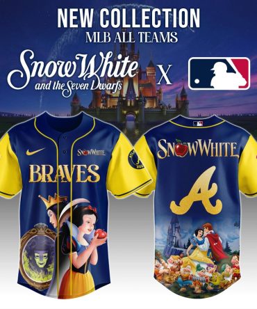 Snow White Mlb Braves Jersey - Limited Edition Disney Crossover, Officially Licensed