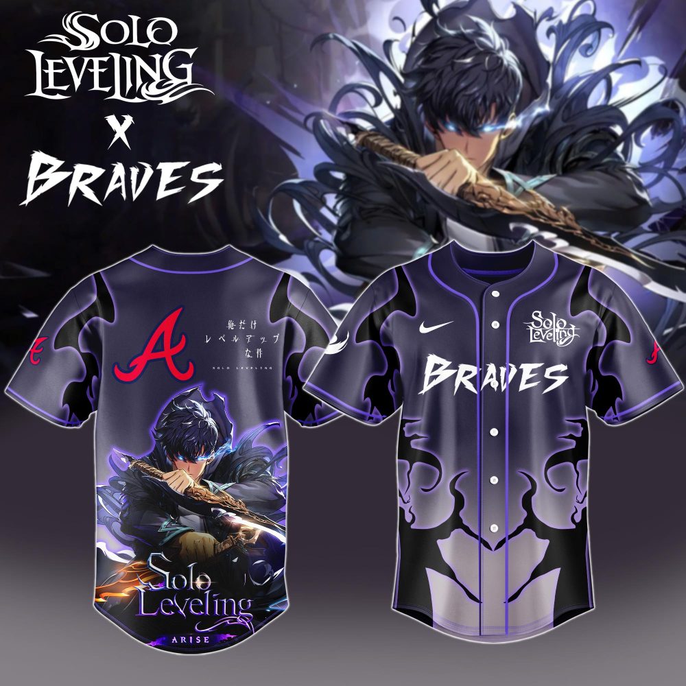 Epic Solo Leveling X Braves Baseball Jersey - Limited Edition Anime Collab
