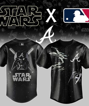 Star Wars X Mlb Atlanta Braves Jersey - Limited Edition Darth Vader Design