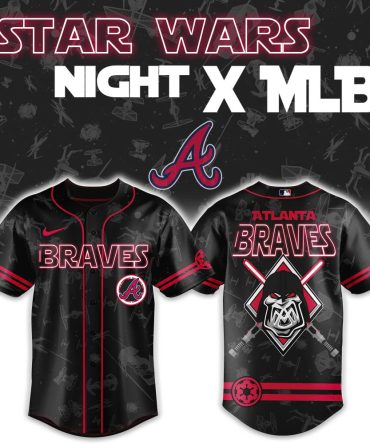 Star Wars X Mlb Atlanta Braves Limited Edition Jersey - Perfect For Fans & Collectors!