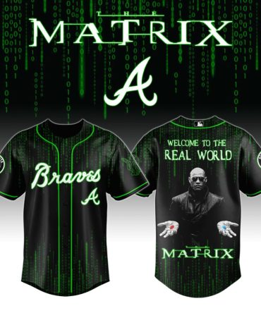 Matrix Braves A Baseball Jersey - Futuristic Design With Iconic Print