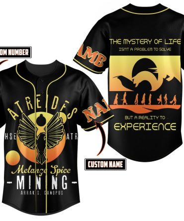 Customizable Atreides Baseball Jersey – Unique Design, Add Your Name & Number!