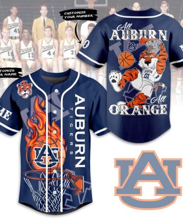 Custom Auburn Tigers Jersey - Personalized Name & Number - Unique Basketball Design