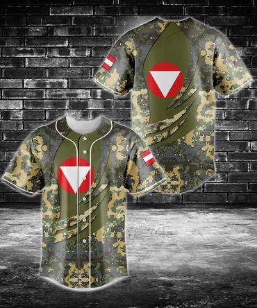 Camouflage Baseball Jersey With Unique Design – Perfect For Sports & Streetwear Fans