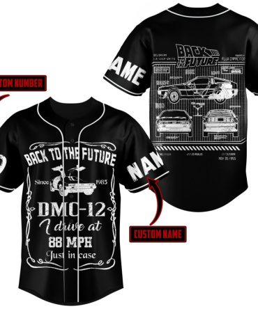 Customizable Back To The Future Baseball Jersey - Add Your Name & Number - Perfect Gift!