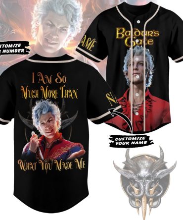 Custom Baldur'S Gate Baseball Jersey - Unique Design, Personalize Name & Number