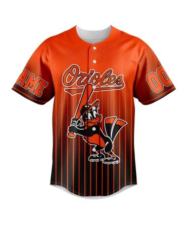 Customizable Orioles Baseball Jersey - Bold Orange & Black Design - Perfect For Fans & Teams!