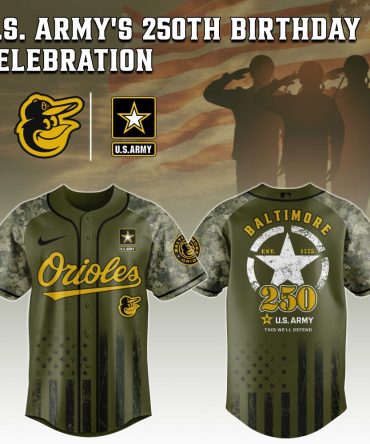 Limited Edition Orioles Camo Jersey – U.S. Army 250Th Birthday Tribute