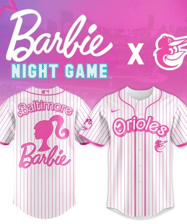 Barbie Night Game Orioles Jersey - Limited Edition Pink Stripes Collectible