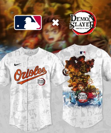 Exclusive Orioles X Demon Slayer Baseball Jersey - Limited Edition Anime Apparel